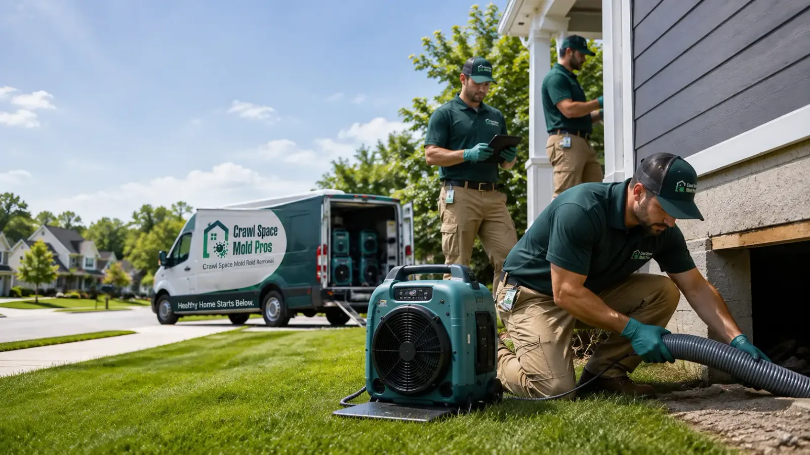 Crawl Space Mold Removal in West Farmington, OH